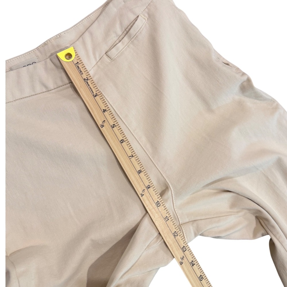 Pilcro Anthropologie Skipper twill  High-Rise Crop Wide Leg Jeans Cream 28 29 - Picture 9 of 16